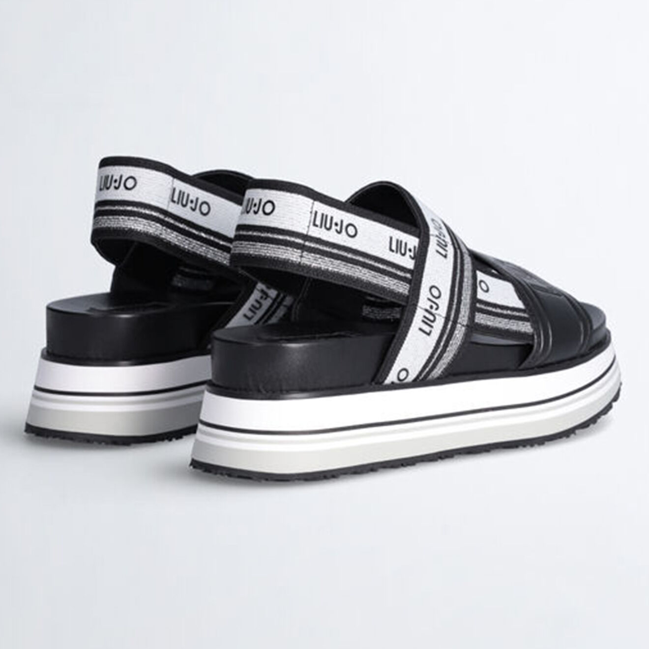 Liu-Jo Sandales plateforme Anastasia noir/blanc