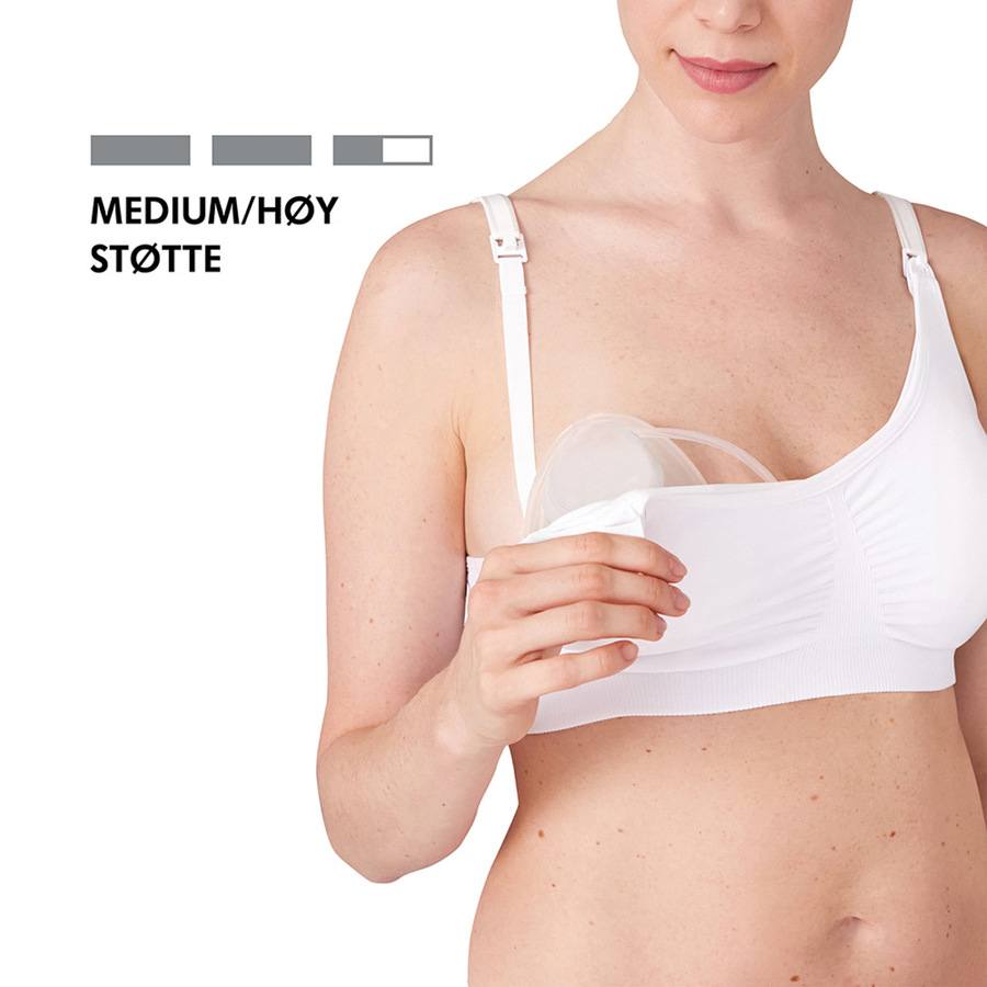 Medela 3-In-1 Nursing And Pumping Bra White M