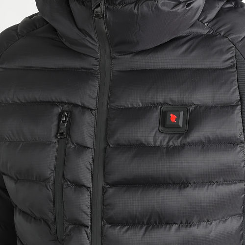 Doudoune Chauffante Capuche Meribel Noir