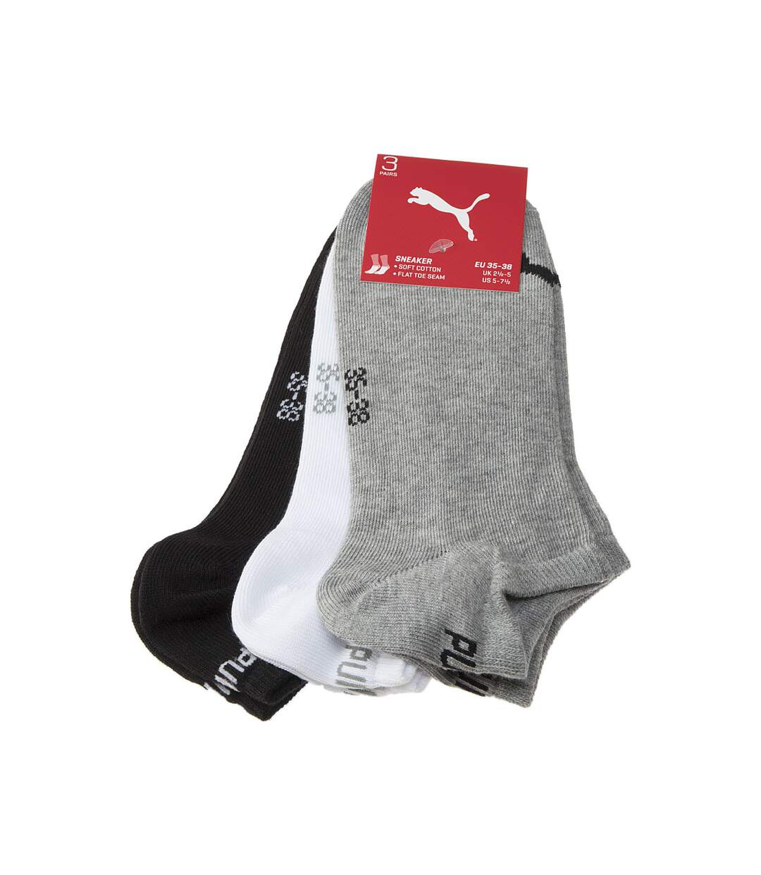 Chaussette Mini-chaussettes - Lot de 3 - Coutures plates - Sans bouclette - Multisport - Fine - Coton - Multicolore - Sneaker unisex