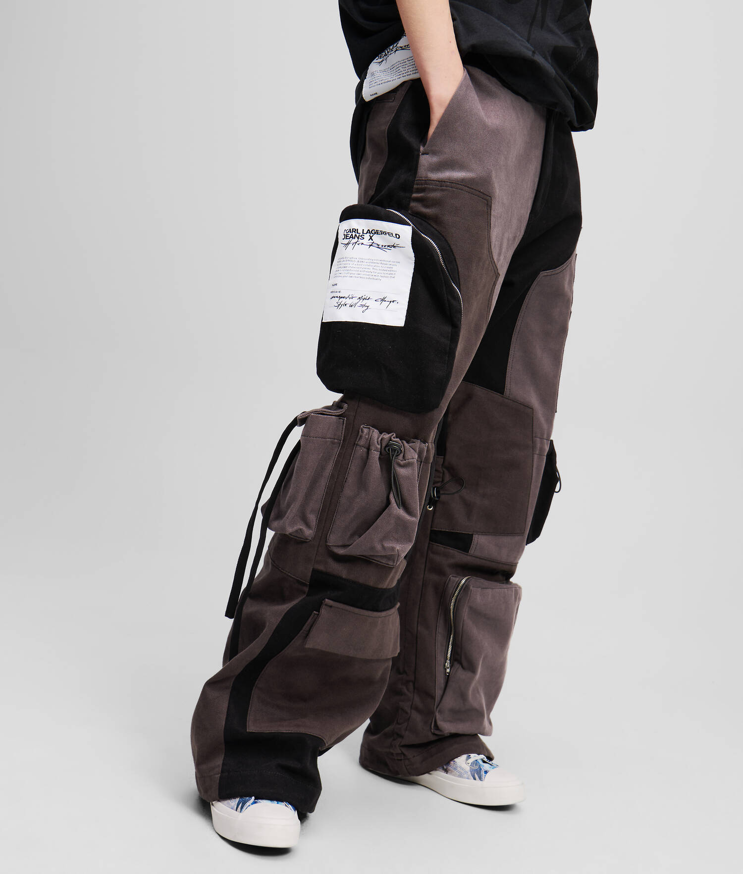 PANTALON STYLE UTILITAIRE KLJ X ATELIER RESERVÉ - Noir