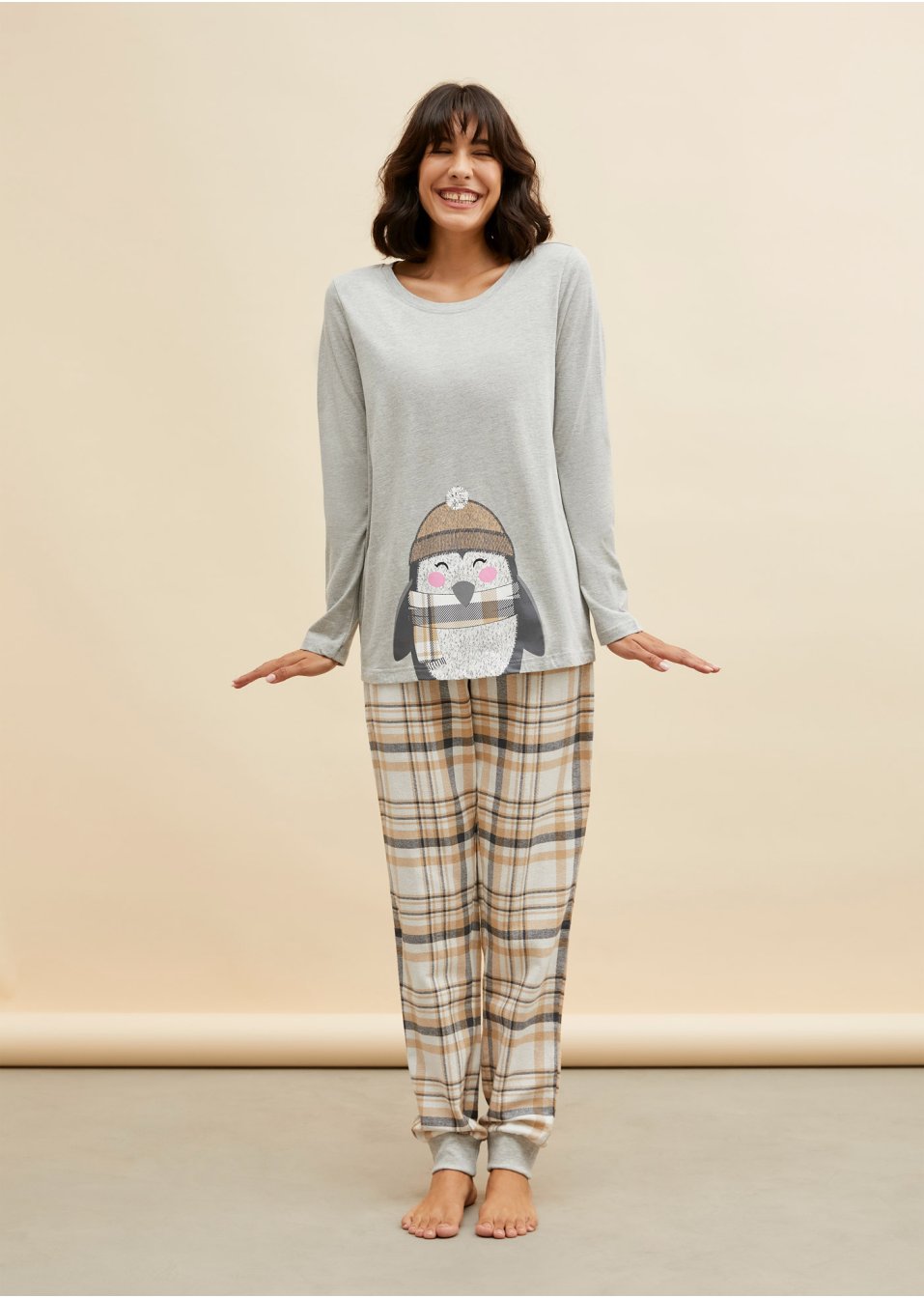 Pyjama avec pantalon en flanelle