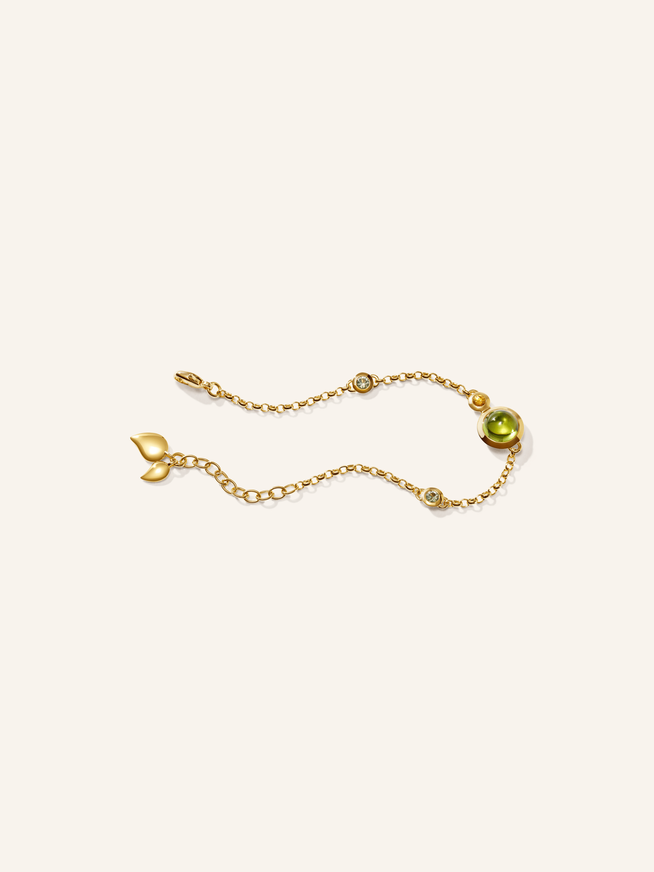 TAMARA COMOLLI Armband BRACELET BOUTON MINI CHAIN 'RAINFOREST' - SMALL/MEDIUM 18K Gelbgold