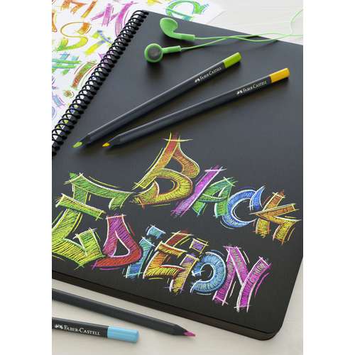 FABER-CASTELL Black Edition, Buntstifte, Kartonetuis