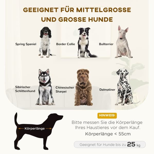 Luxury Hundesofa Ryggstøtte Treben Mørkegrå 98,5X60,5X35,5Cm