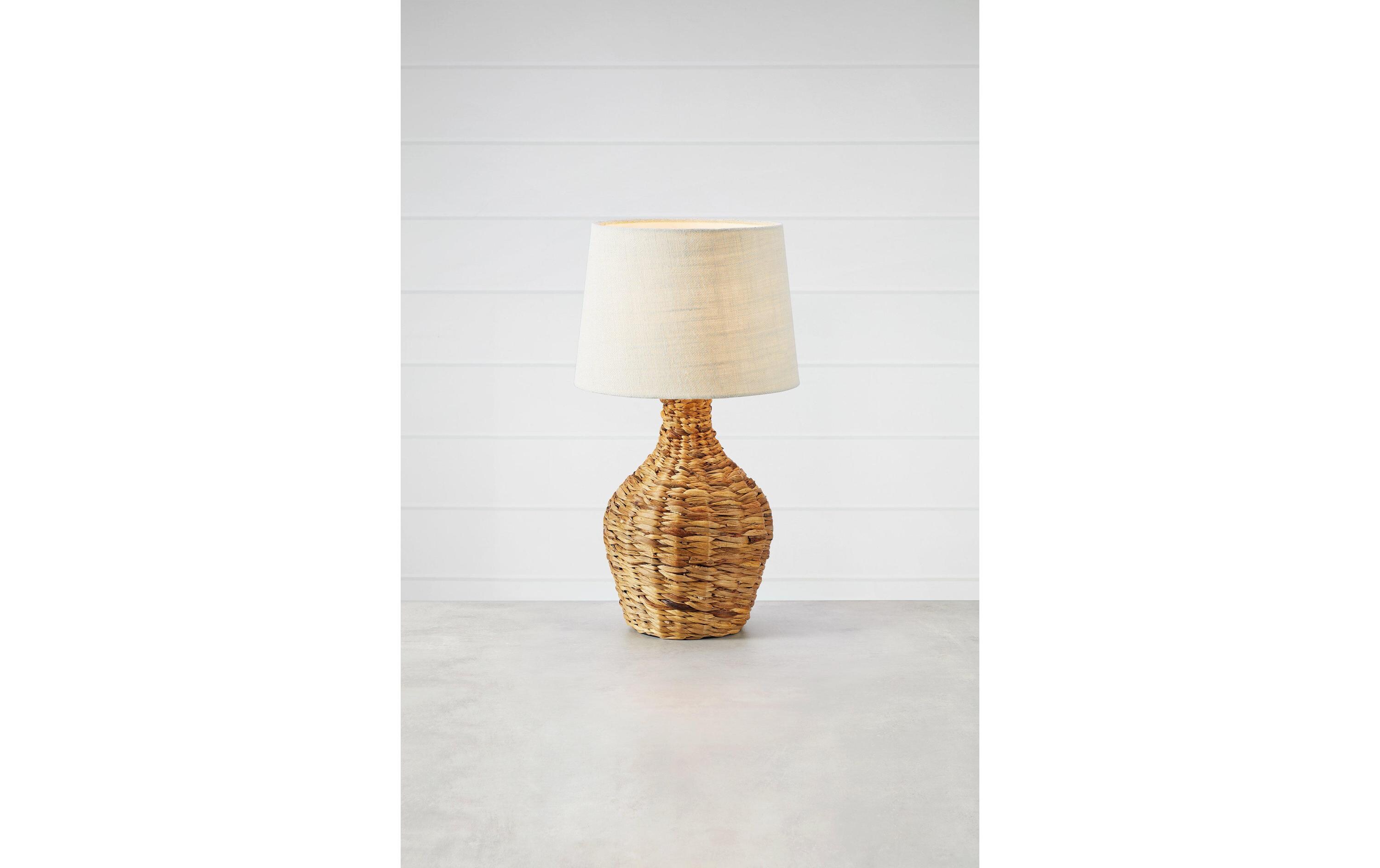 Tischleuchte Paglia Beige/WeissTischlampe