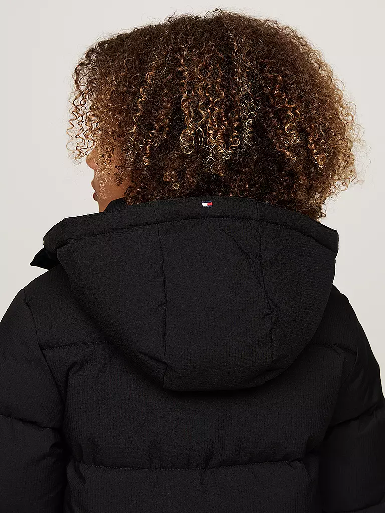 TOMMY HILFIGER Jungen Parka schwarz