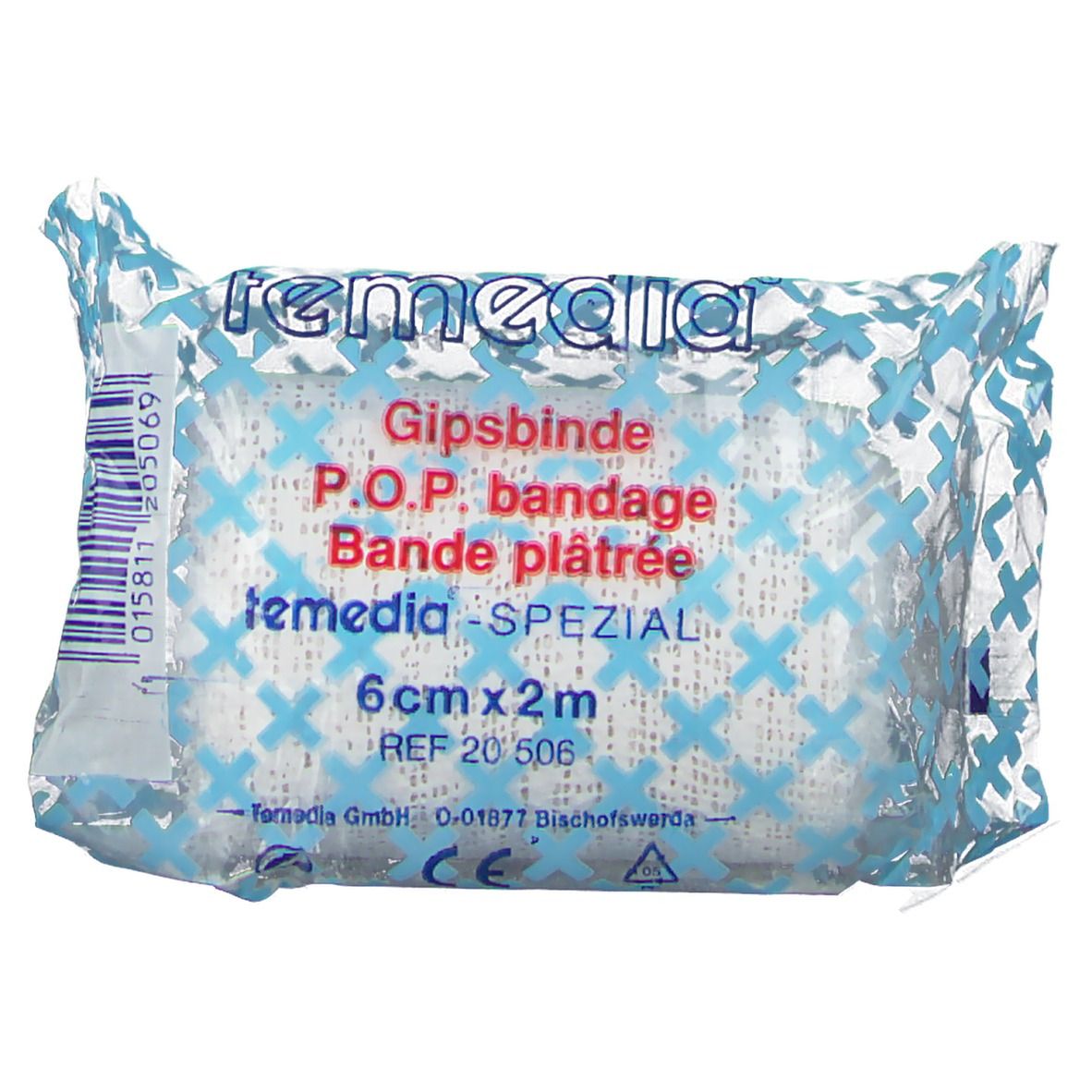 Temedia® Gipsbinde spezial 6 cm x 2 m