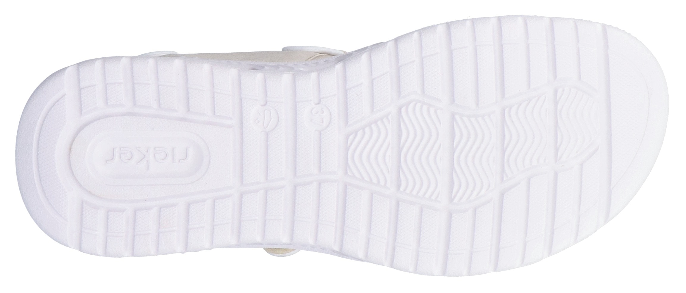 RIEKER Sport Sandale  , Sommerschuh, Sandalette, Plateauabsatz, mit Klettriemchen