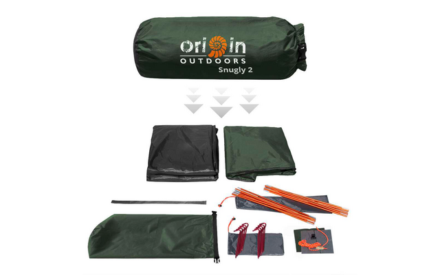 Origin Outdoors Snugly Kuppelzelt für 1/2 Personen