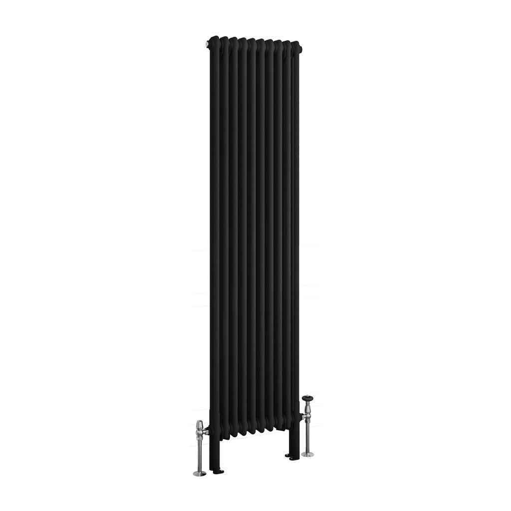 Eastbrook Imperia 2 koloms radiator 45x180cm 1487W zwart mat