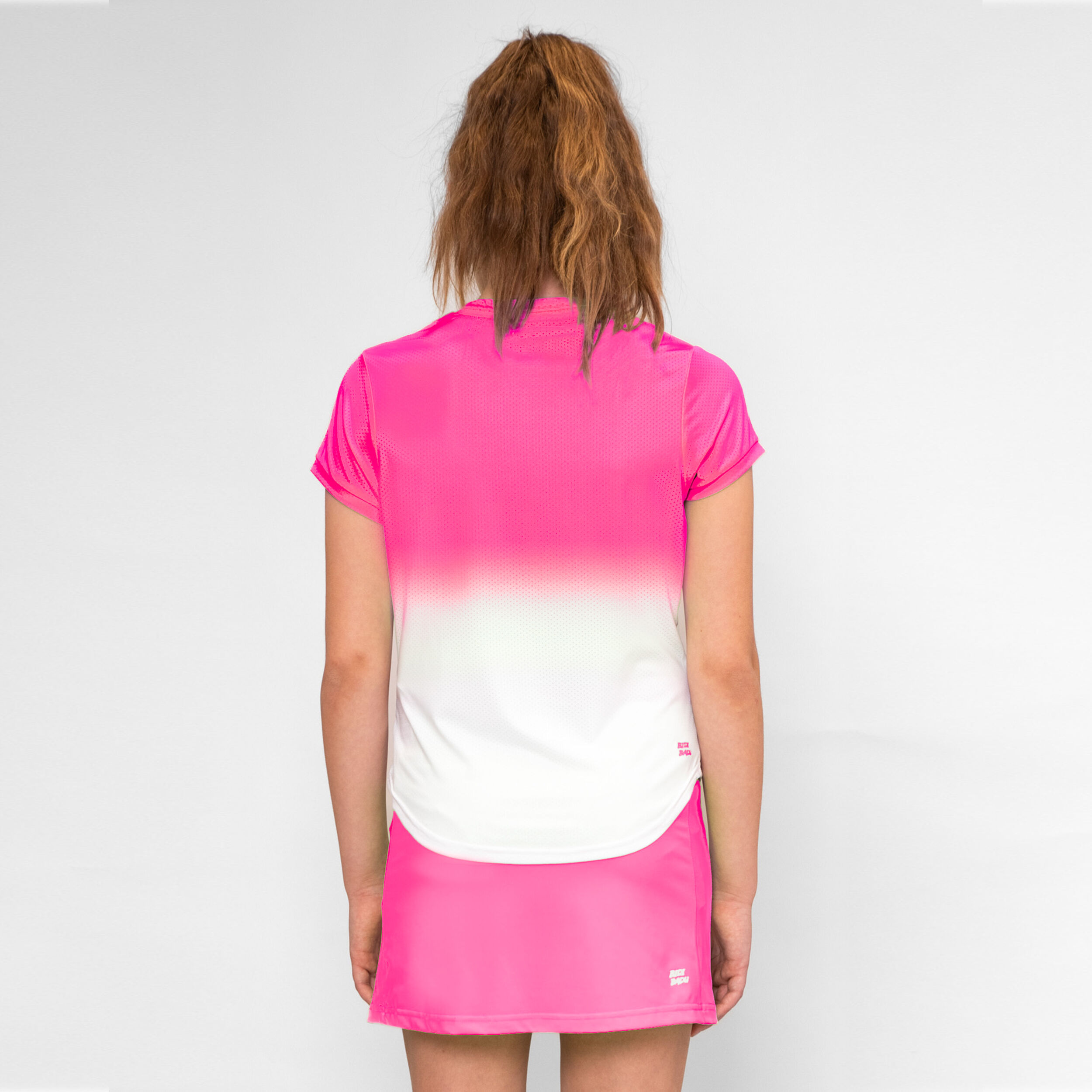 BIDI BADU Crew Gradiant T-shirt Filles - Pink , Blanc