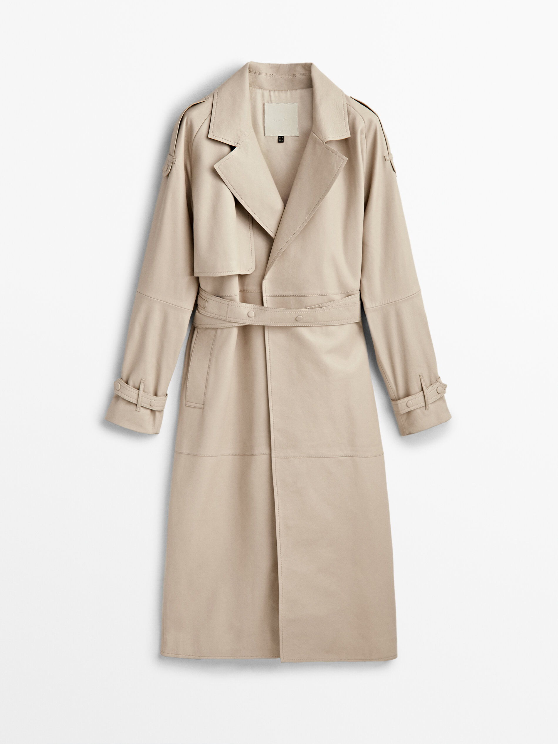 Chaqueta trincheira napa cinturón - ARENA