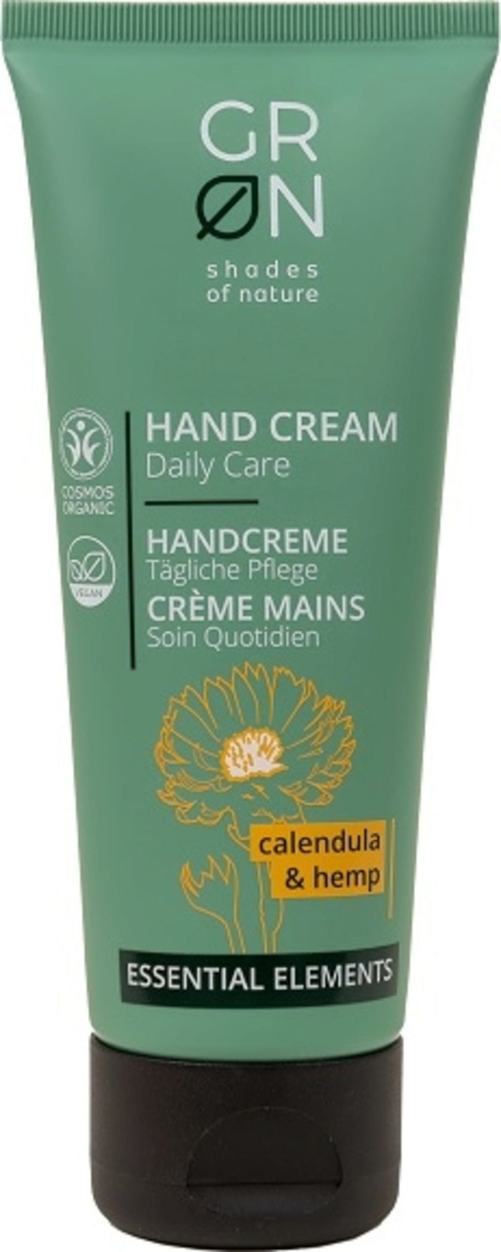GRN [GRÜN]   Hand Cream Calendula & Hemp, 75 ml