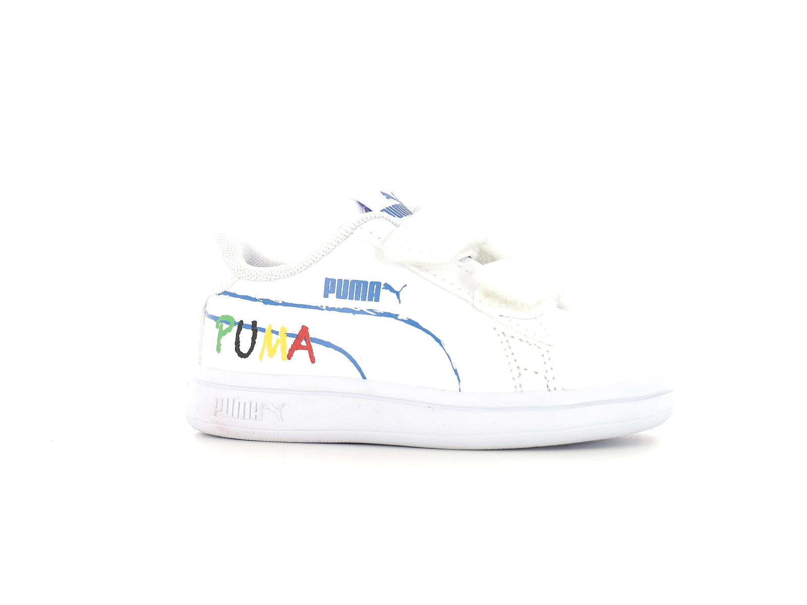 Puma-386201 Matières combinées Multi Blanc