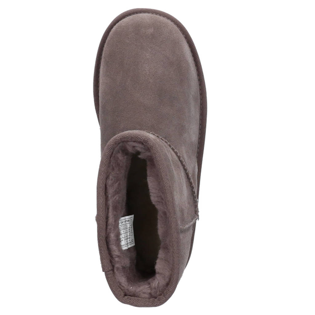 UGG Classic Mini Platformgevoerde enkelboots grijs
