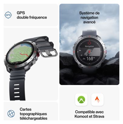 Montre GPS Polar Grit X2 Pro Gris Stone