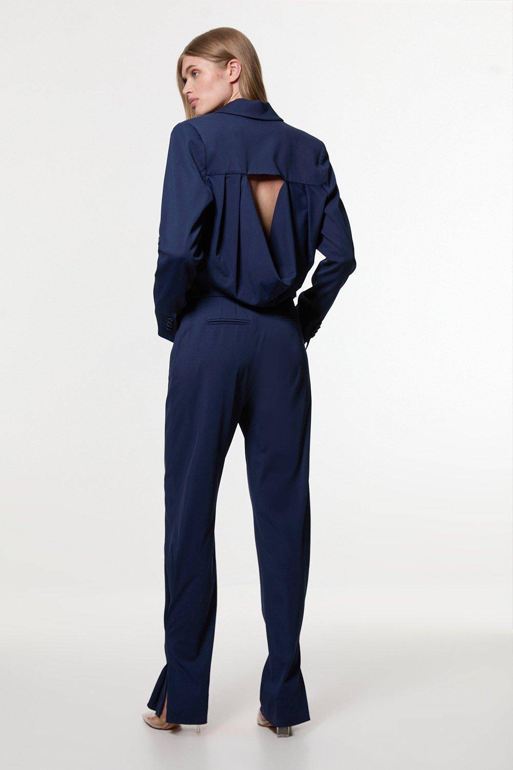 KarenMillen Pantalon tailleur Digital Ophelia soigné avec détail à la cheville