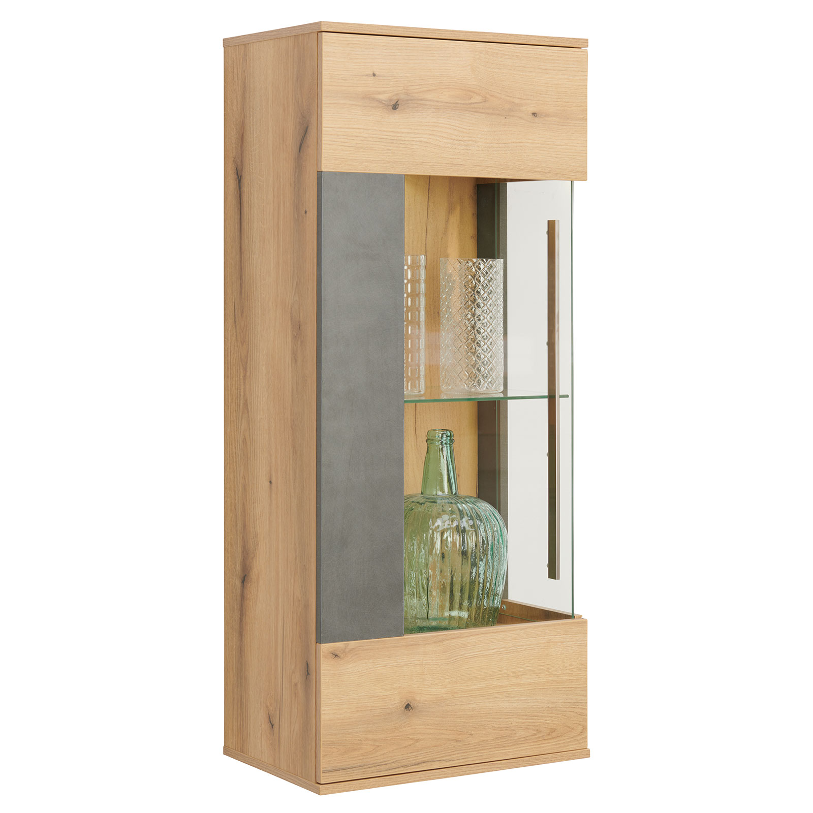 Hängevitrine - Coast Evoke Eiche - Matera dunkel - 53 cm breit