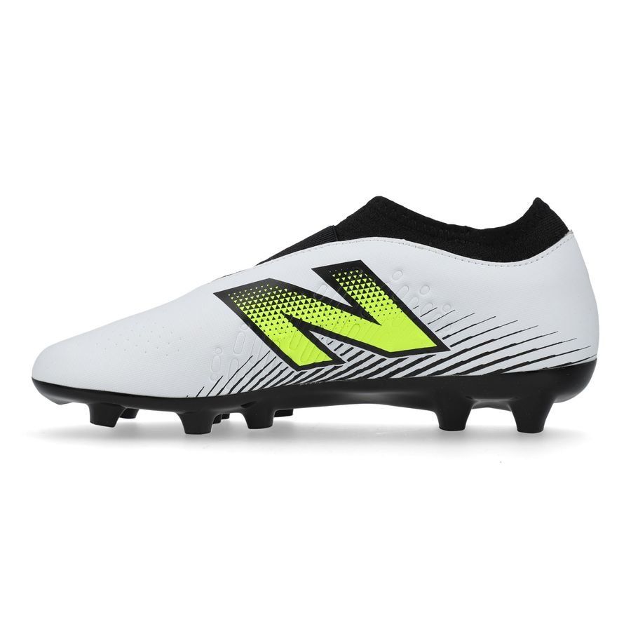 New Balance Tekela V4 Magique FG - Blanc/Violet/Jaune Fluo Enfant