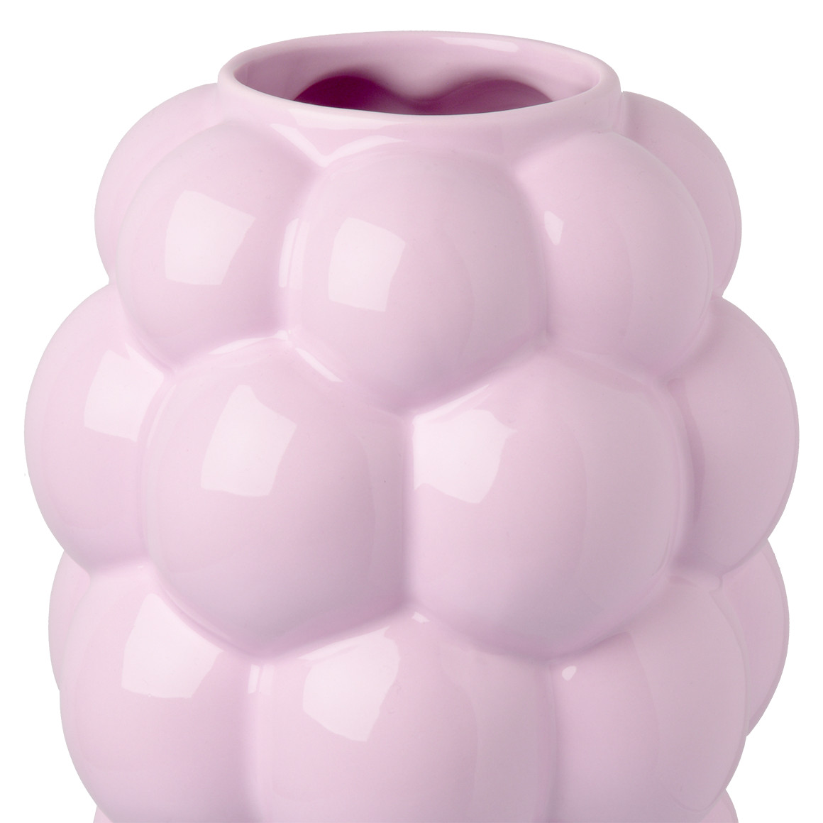 Vase in Blasen-Form rosa