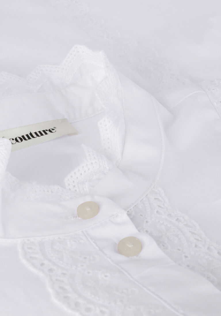 CO\\'COUTURE witte co'couture blouse alva anglaise cuff shirt