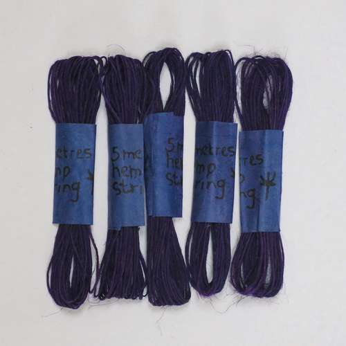 Khadi Hanfkordel, farbig