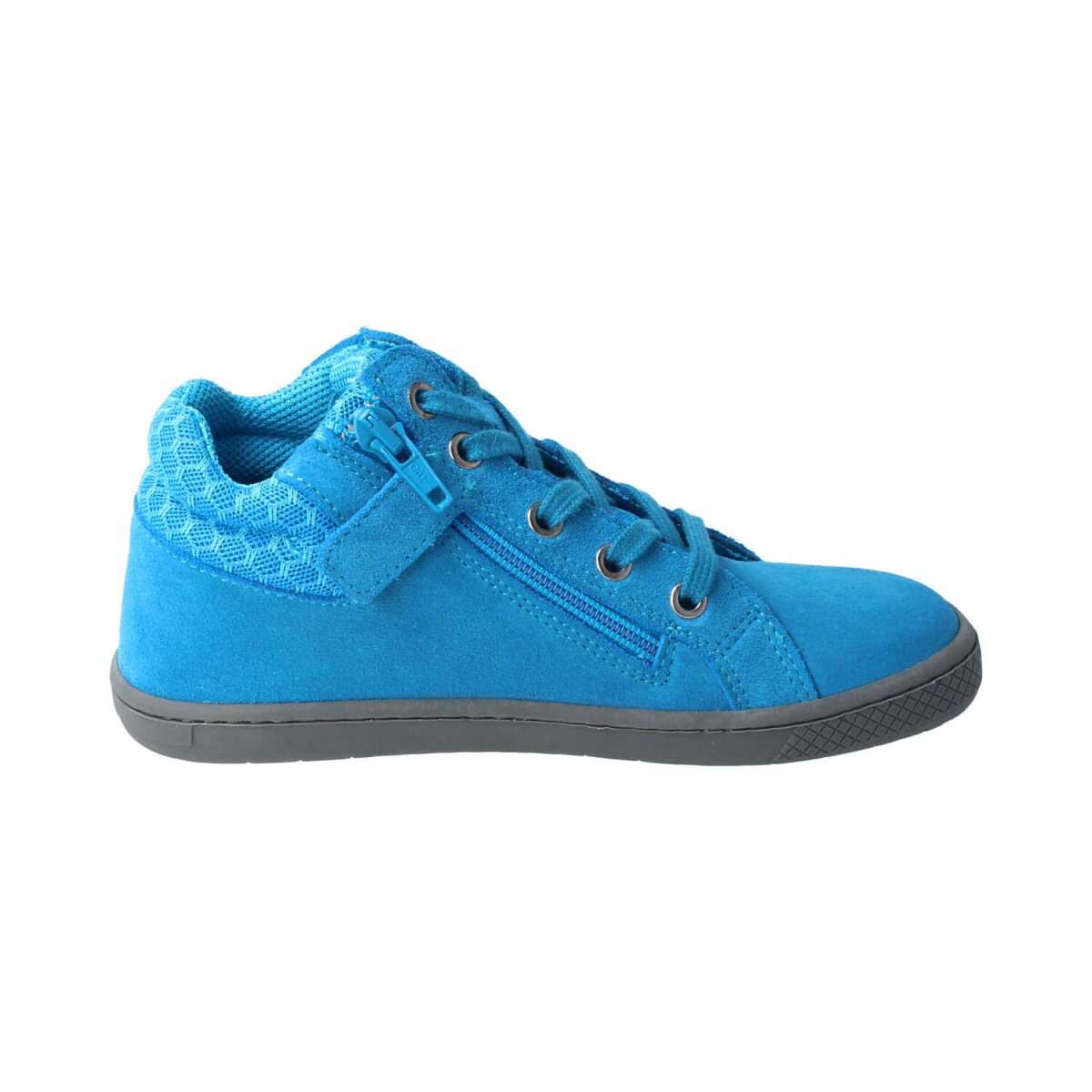 4051-22 Sneaker SKATER-ONE velours turquoise laces/zipper Weite/M