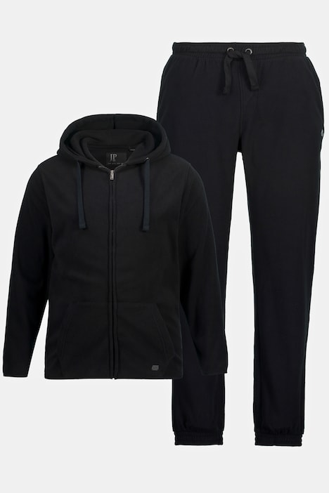 Jogginganzug, Fleece, 2-teilig, Homewear, Kapuze, Kängurutasche