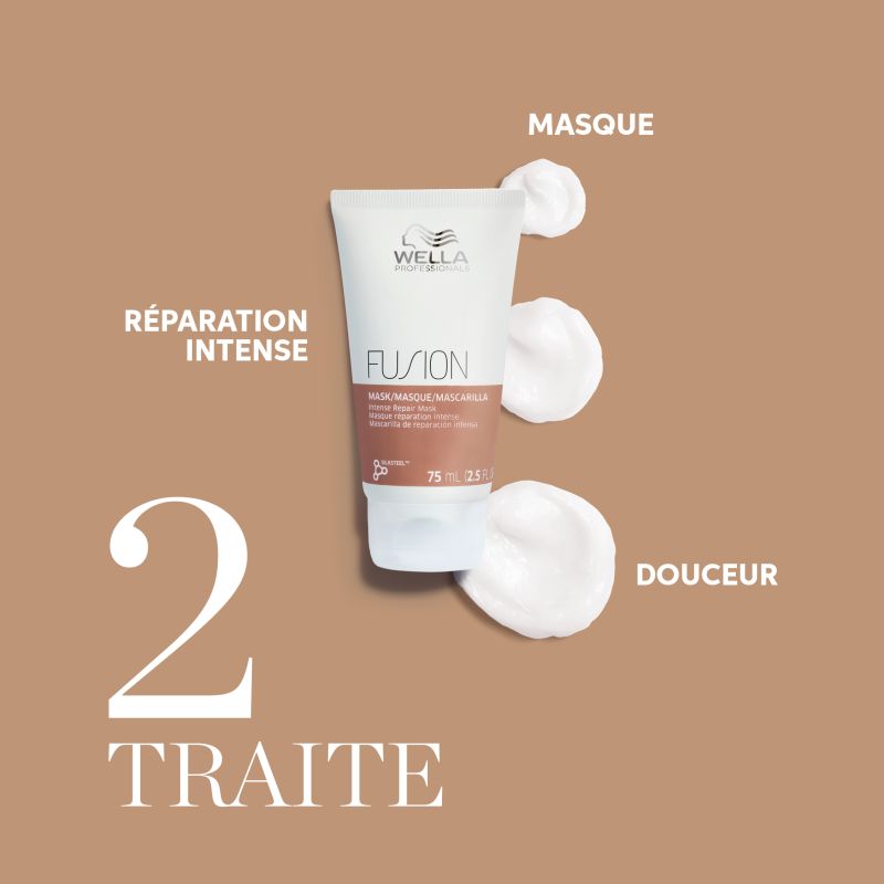 Coffret réparation intense cheveux abîmés et fragilisés Fusion Wella