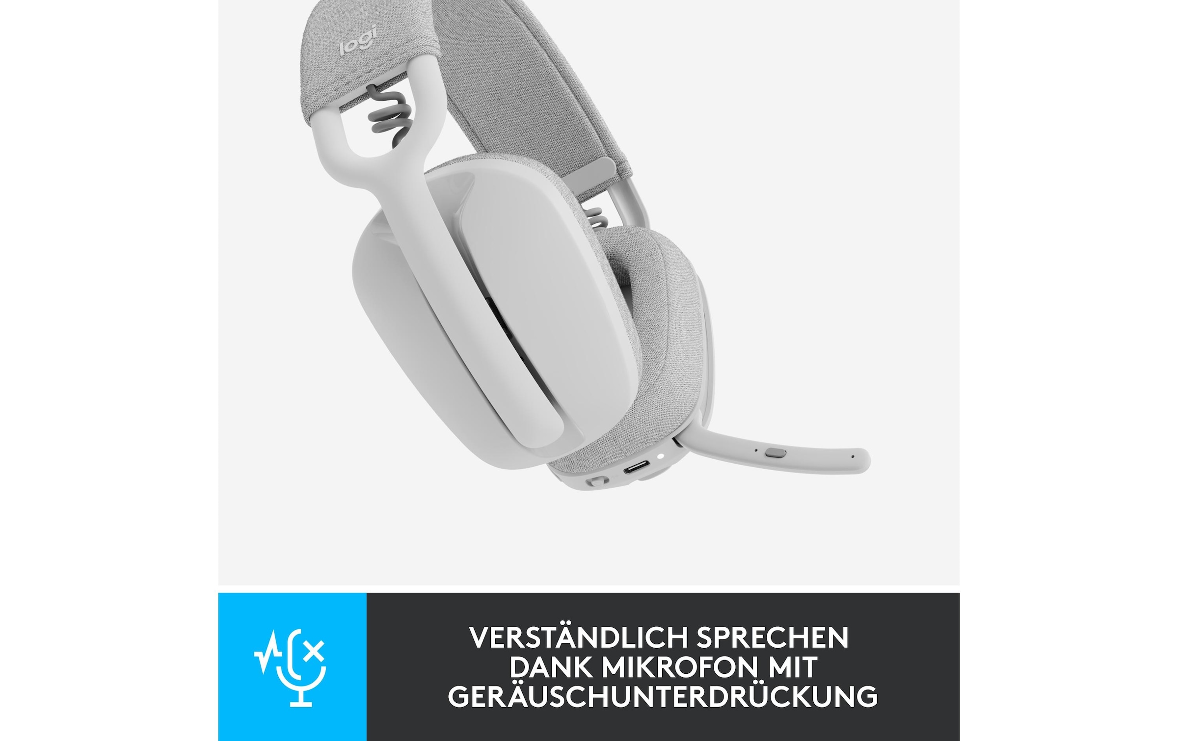 Logitech Headset »Headset Zone Vibe 100 off-white«
