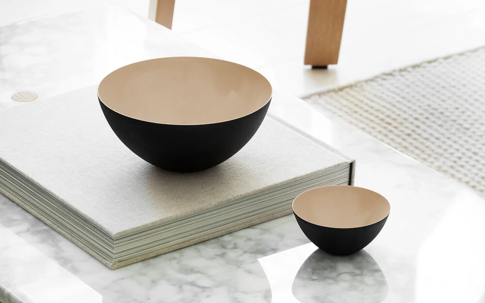 Normann Copenhagen  Krenit skål, sand - Ø12,5 cm.