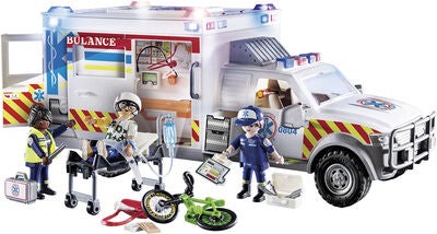 Playmobil 70936 City Action Amerikansk Ambulanse Med Lys Og Lyd