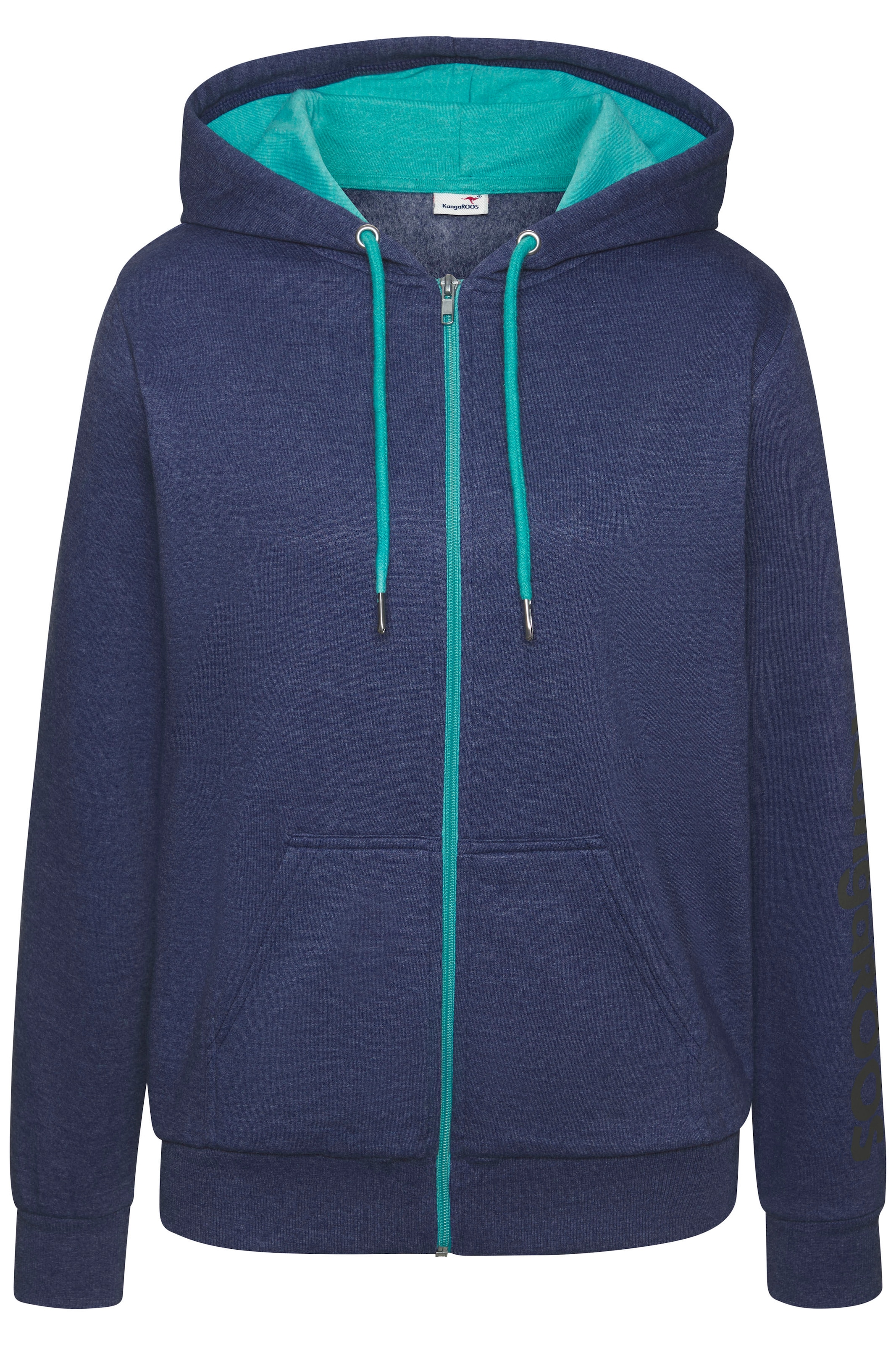 KangaROOS Sweatjacke mit kontrastfarbenen Details, Loungewear