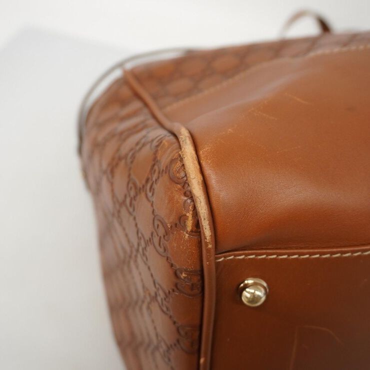 Gucci Vintage Gucci Boston Bag Brown
