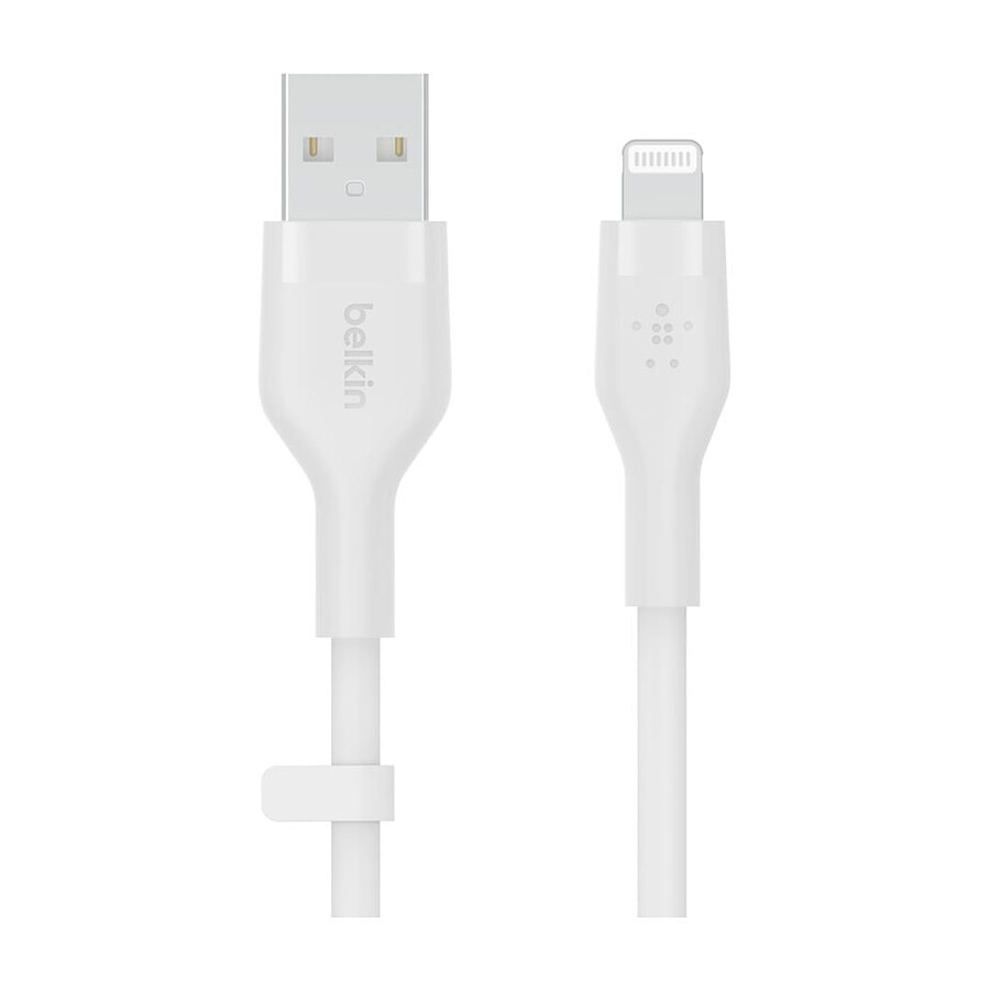 Belkin Boost Charge Flex Câble silicone USB-A vers Lightning (blanc) - 2 m