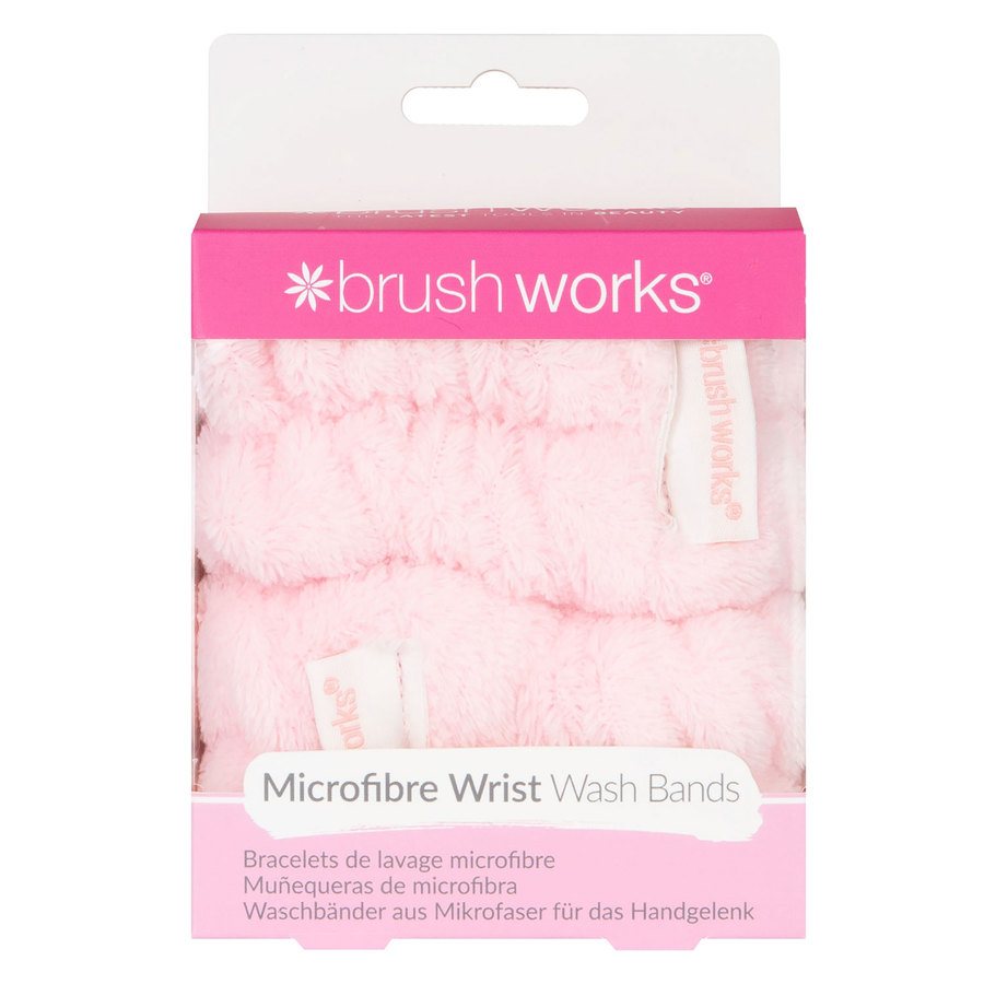 Brushworks Microfibre Wrist Wash Bands 2pcs