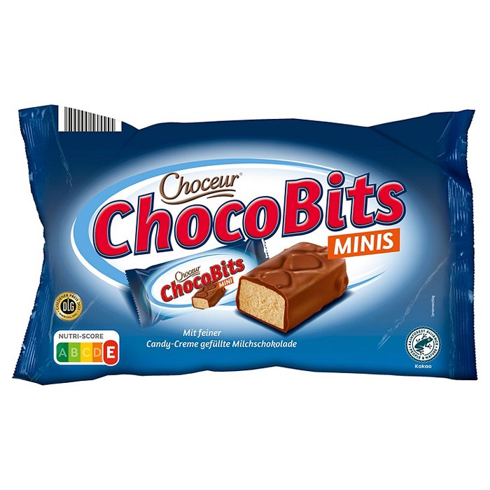 CHOCEUR Schokoriegel Mix Dreifach 400 g, Choco Bits