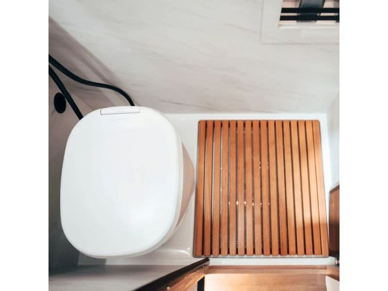 Clesana Toilette C1 mit Rund-Sockel Weiss Campingtoilette