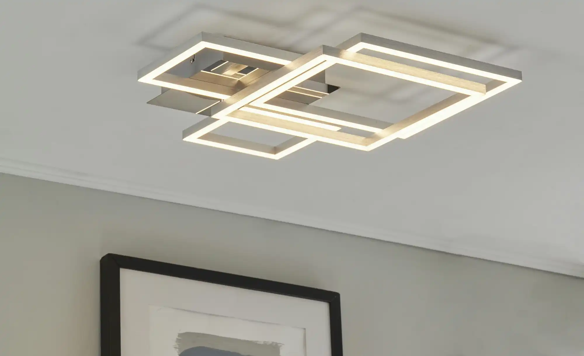 LED-Deckenleuchte, chrom/silberfarben