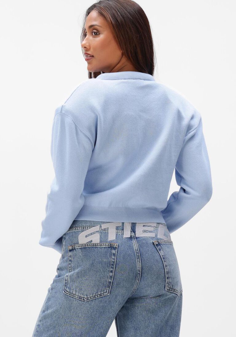 blauwe rotate truien/vesten firm knit cardigan