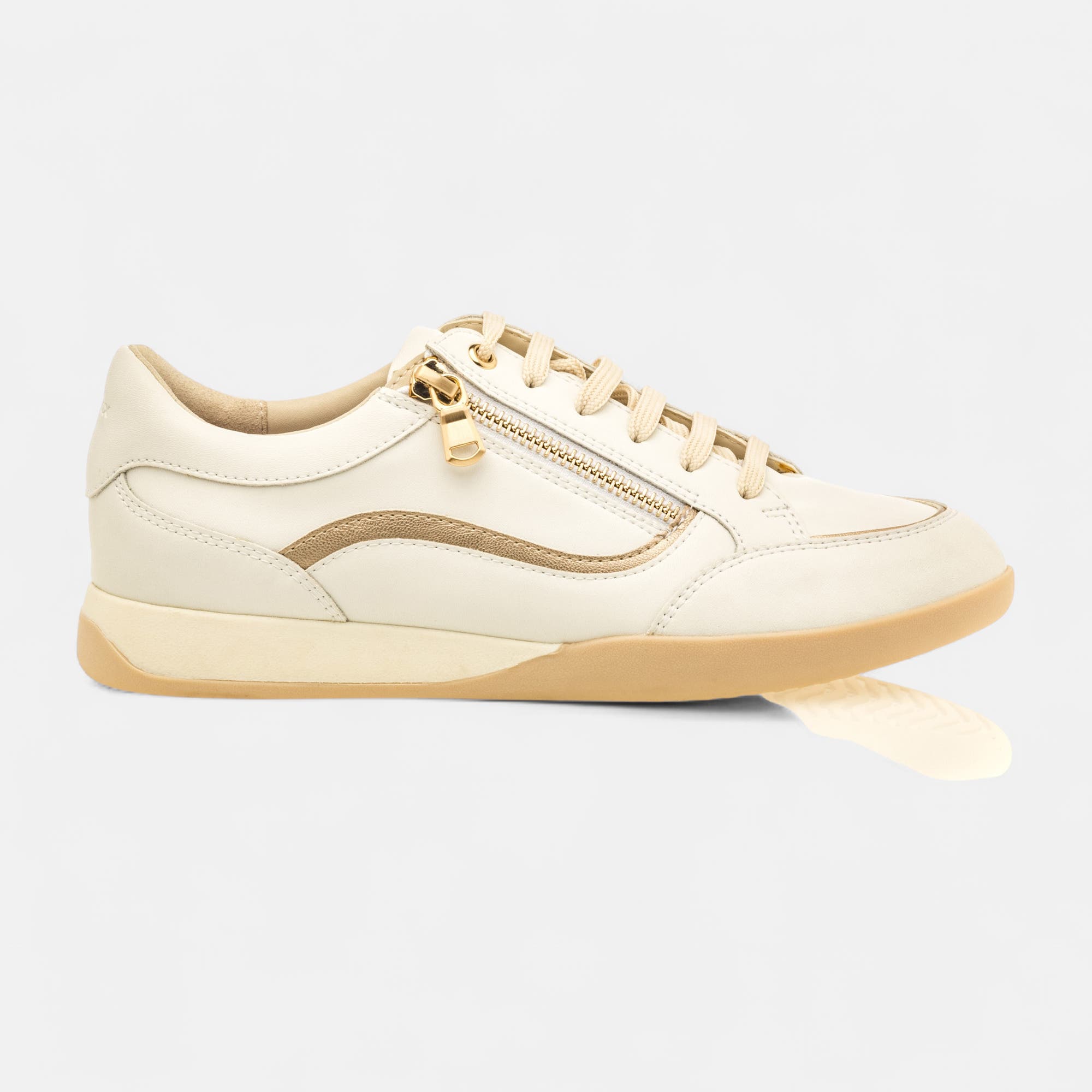 Baskets basses Femme en cuir blanc