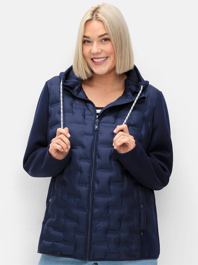 Sheego Steppjacke mit Kapuze