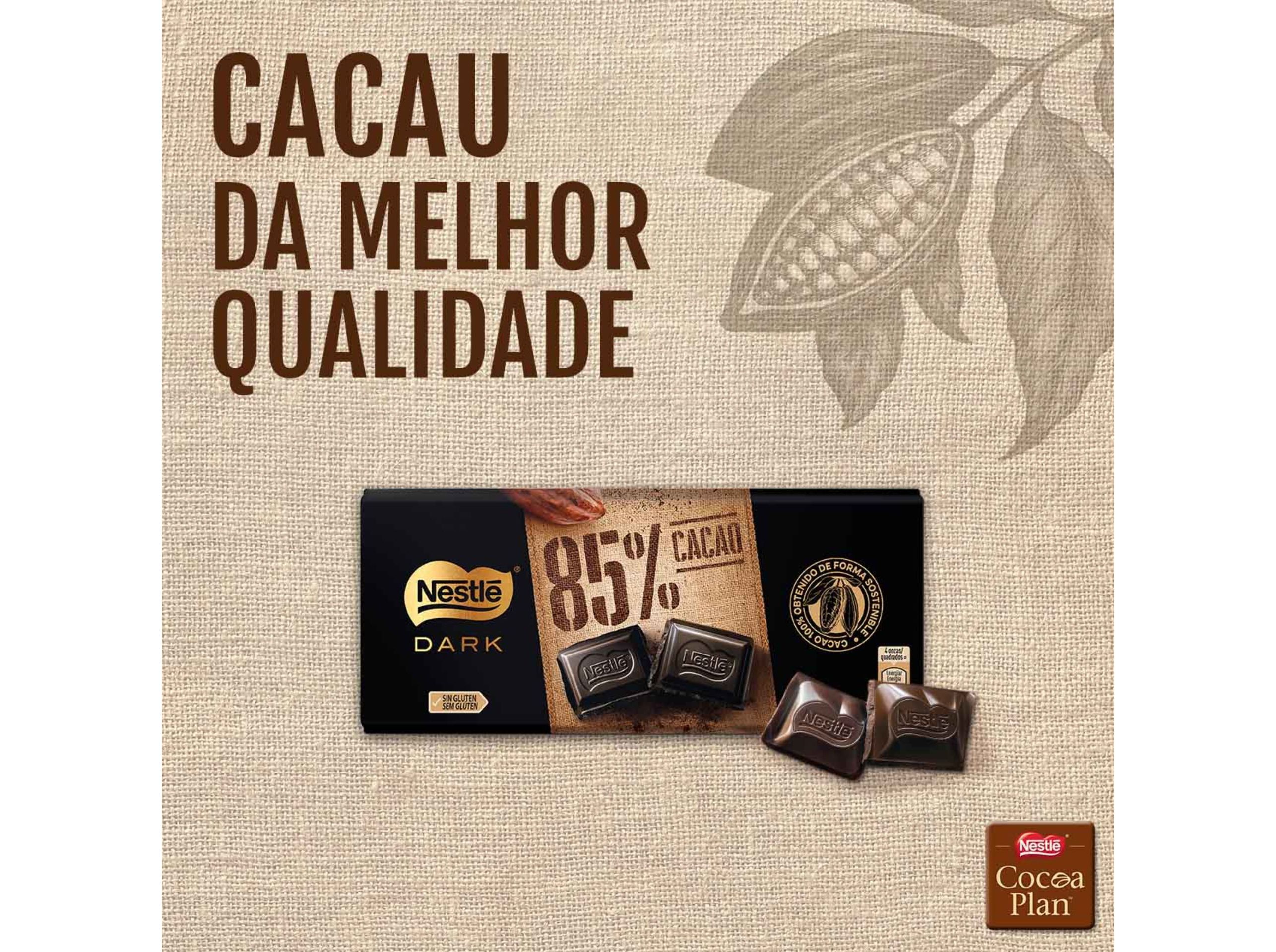 TABLETE NESTLÉ DARK 85% CACAU 120G