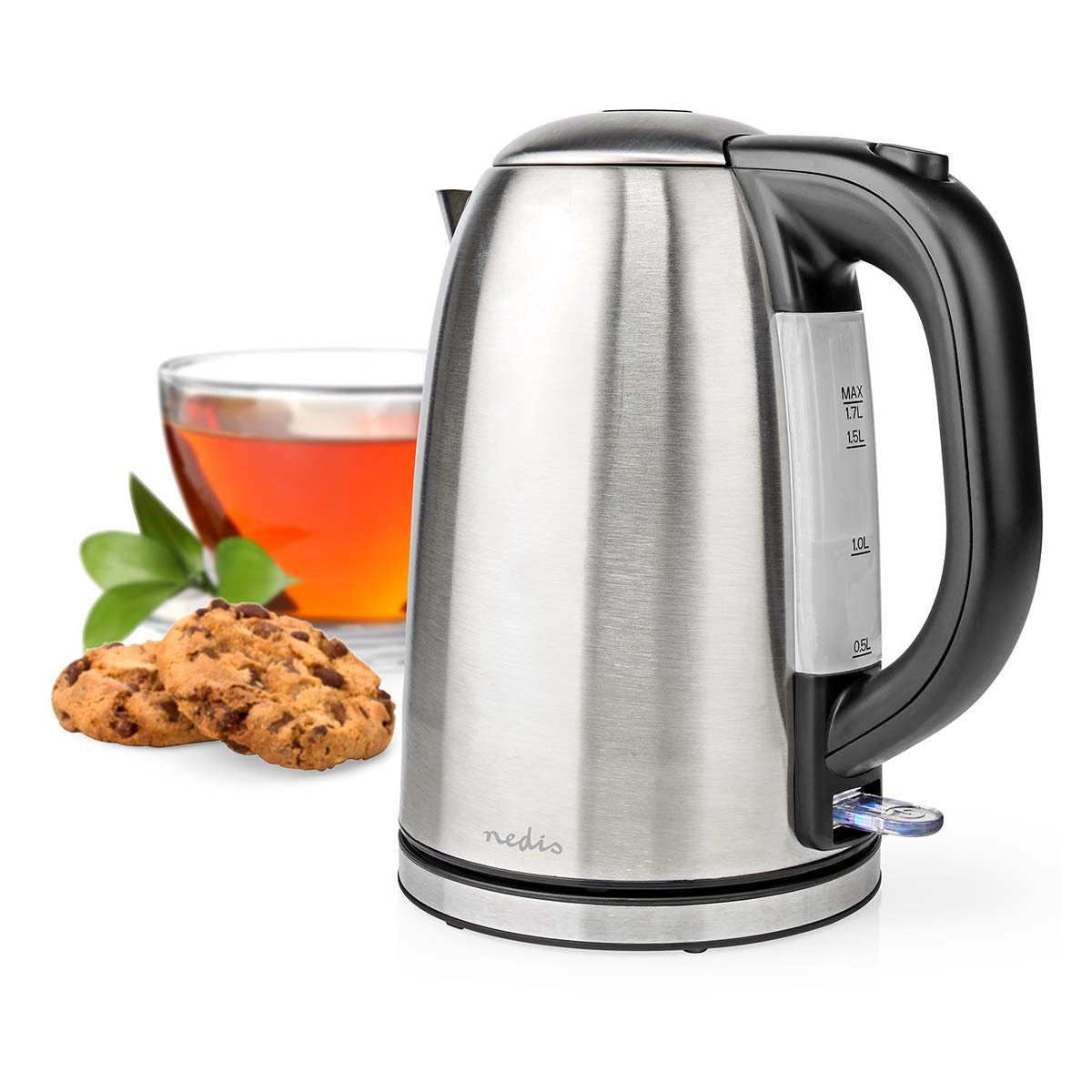 Nedis KAWK350EAL RVS waterkoker - 2200 watt