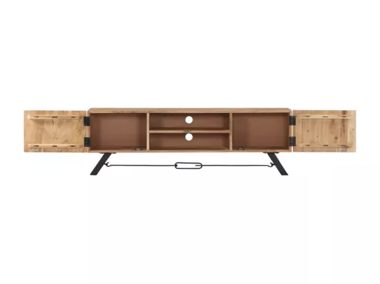 Meuble TV 140 x 30 x 45 cm Bois d'acacia massif