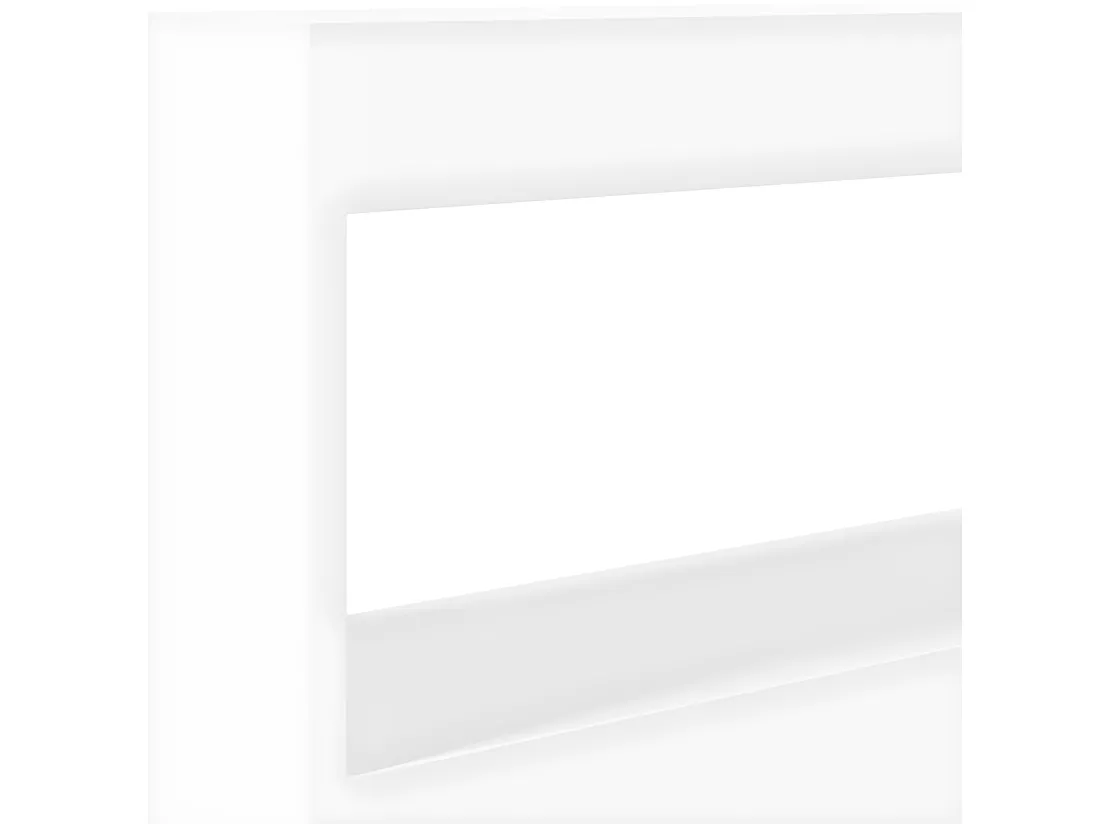 Armoire tête de lit avec LED blanc 100x17x102 cm