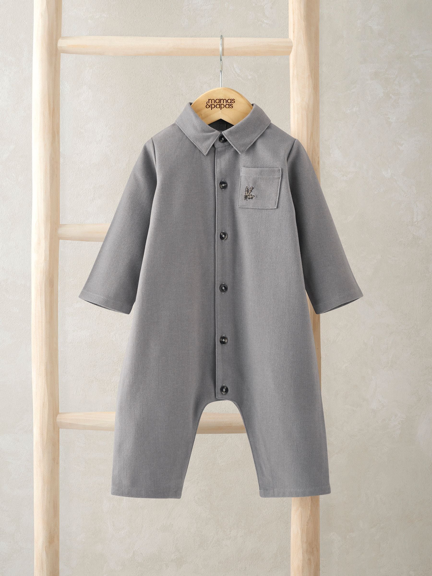 Mamas & Papas Woven Collar Romper