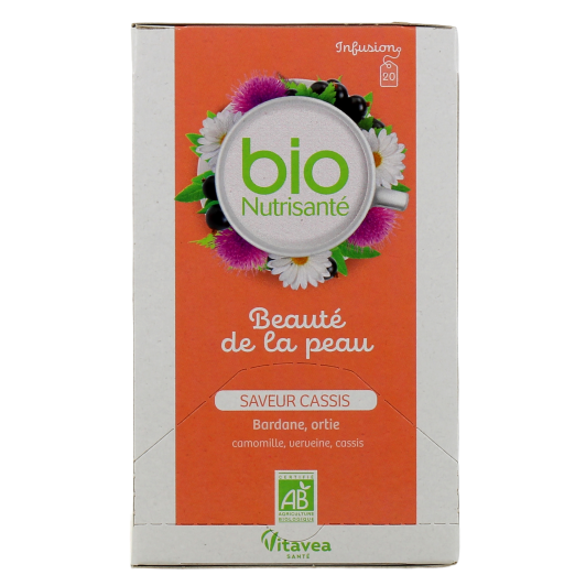 Nutrisanté infusion bio beauté de la peau - Tisane beauté arôme cassis