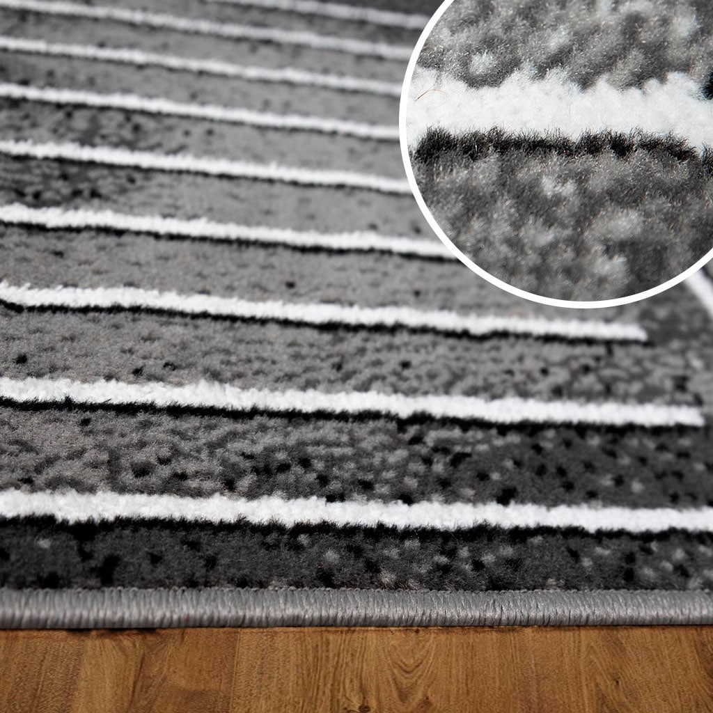 my home Teppich »Lysandra« rechteckig 8 mm Höhe 3D-Effekt, softer Kurzflor, pflegeleicht, leichter Glanz, Scandi-Look